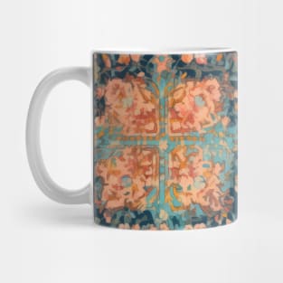 Mystical Tapestry: Vintage Indian Rug Reverie Mug